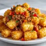 Cheesy Meatball Tater Tot Casserole Recipe