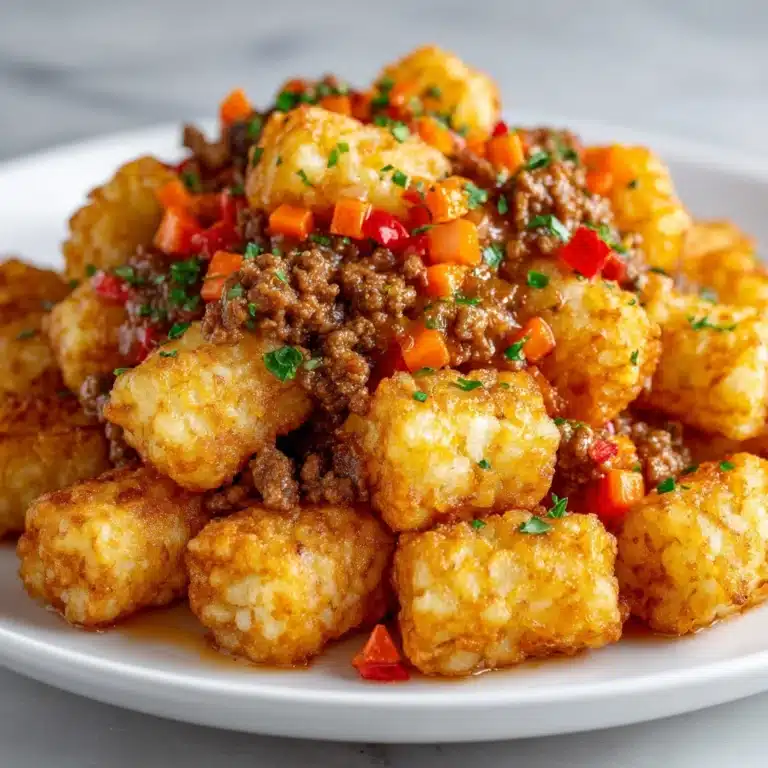 Cheesy Meatball Tater Tot Casserole Recipe