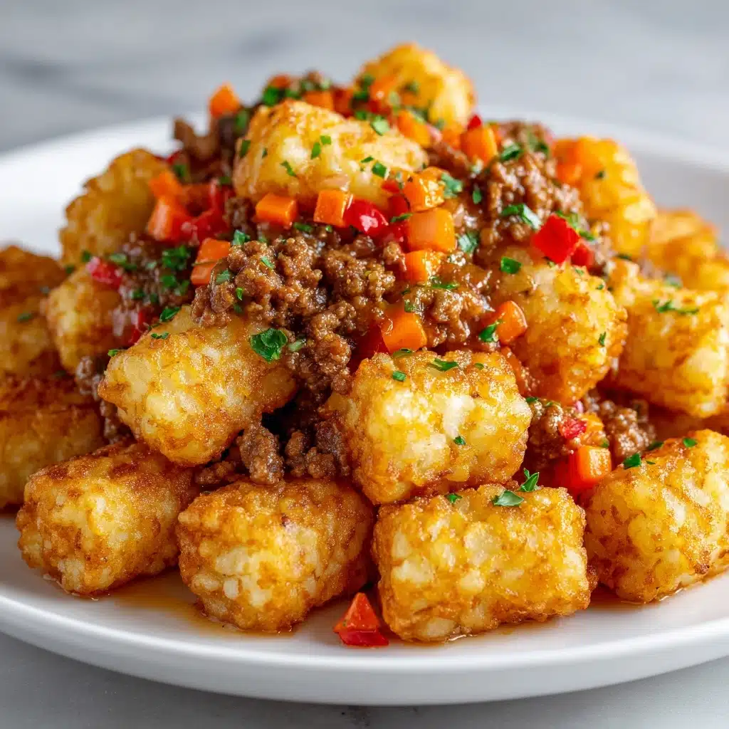 Cheesy Meatball Tater Tot Casserole Recipe