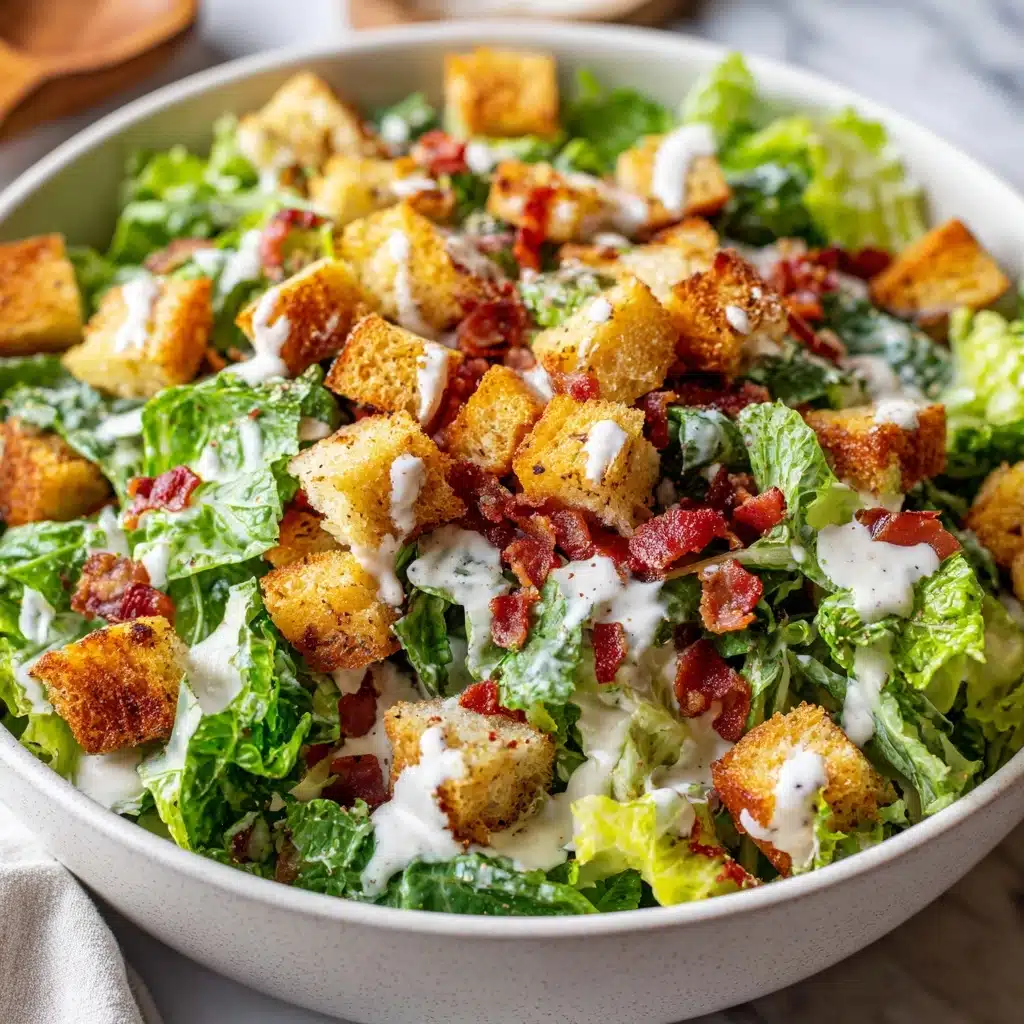 Caesar Salad with Homemade Dressing Recipe - Recipe Image