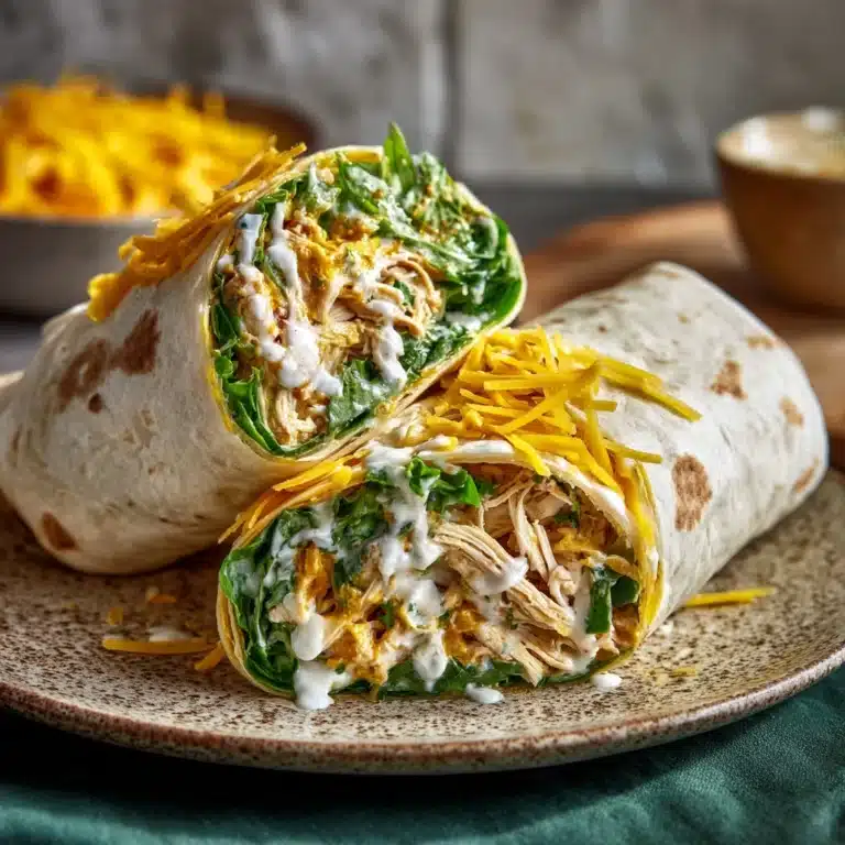 Buffalo Chicken Caesar Salad Wraps Recipe