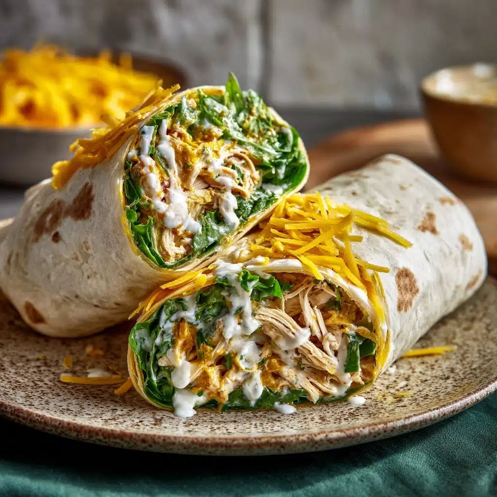 Buffalo Chicken Caesar Salad Wraps Recipe