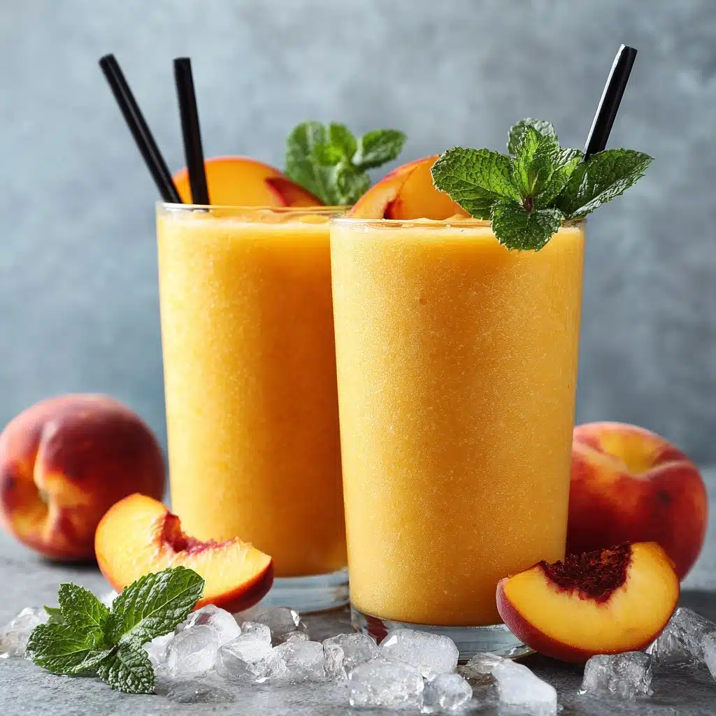 Peach Lemonade Drink Recipe - Recipe Image
