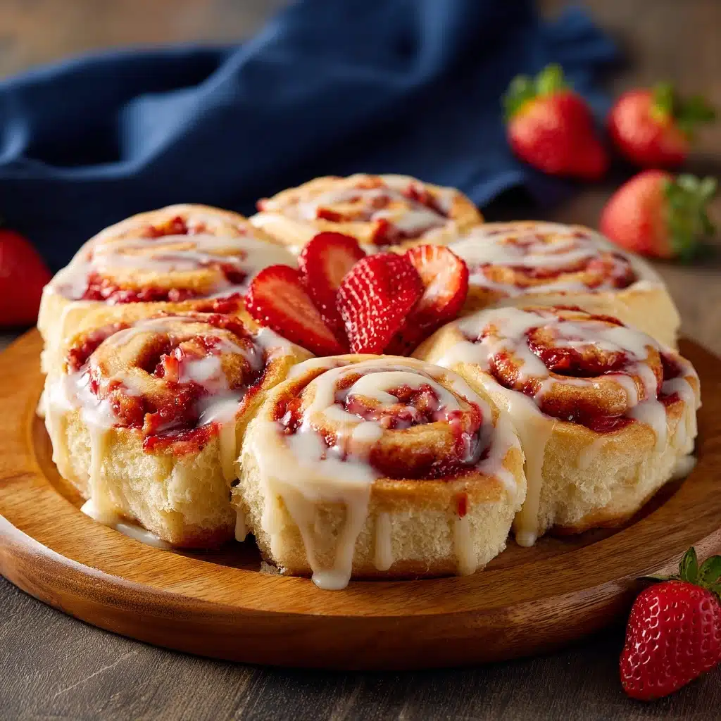 Strawberry Cheesecake Sweet Rolls Recipe - Recipe Image