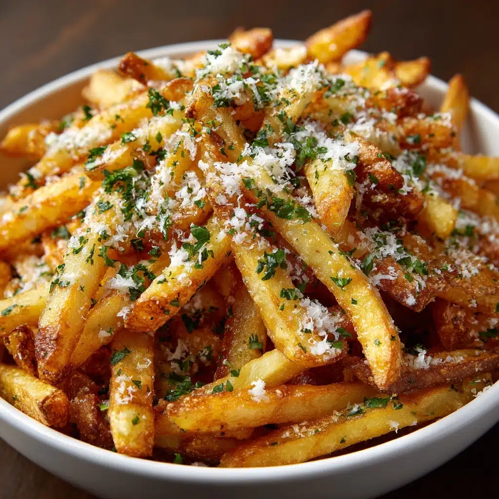 Crispy Air Fryer Garlic Fries Recipe