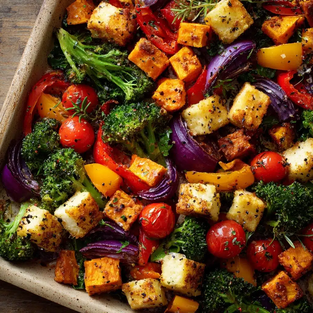 Warm Roasted Veggie Salad with Maple Dijon Vinaigrette Recipe - Recipe Image