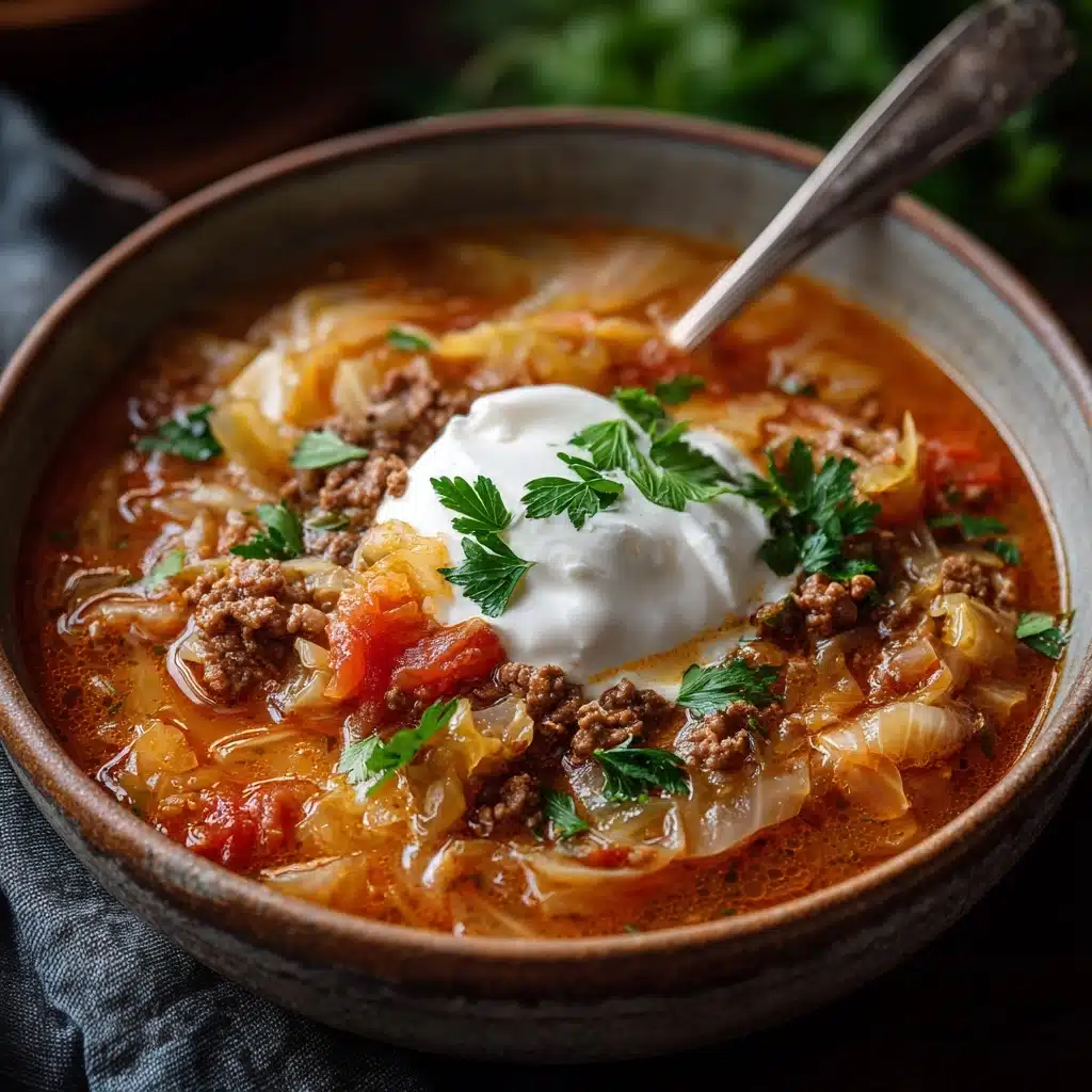 Polish Stuffed Cabbage Soup Recipe
