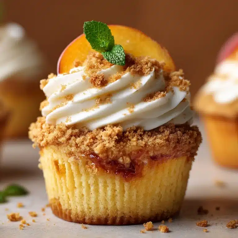 Peach Cobbler Cupcakes Recipe