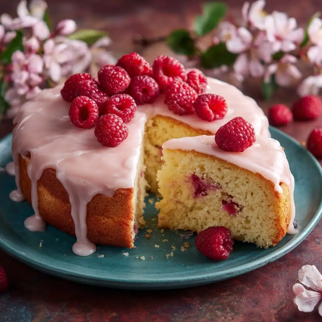 Raspberry Glazed Key Lime Cake Recipe