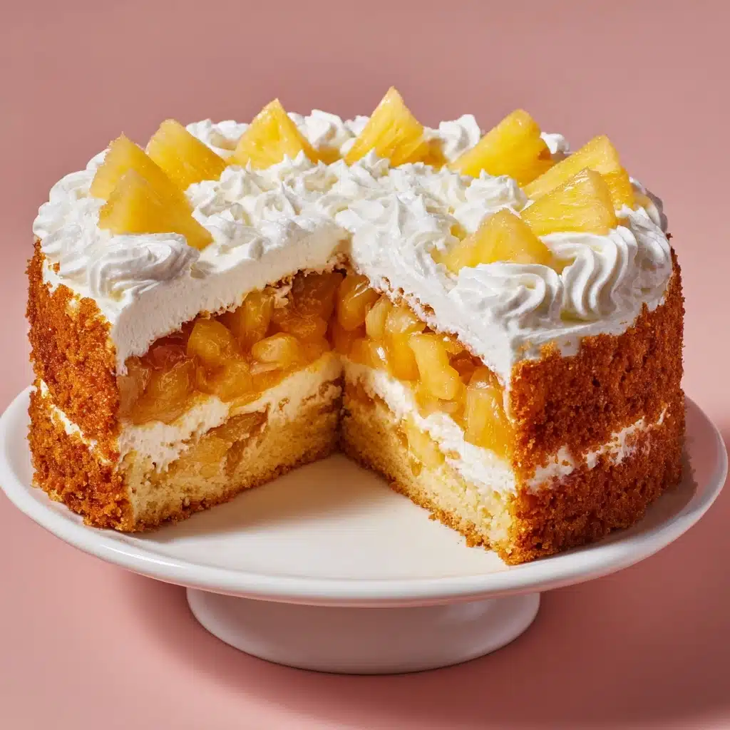 Pineapple Condensed Milk Cake Recipe - Recipe Image