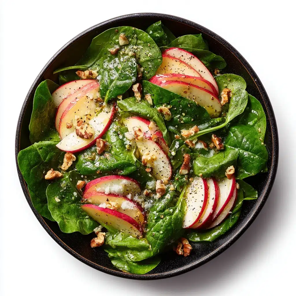 Apple Spinach Salad with Honey-Mustard Lemon Dressing Recipe - Recipe Image