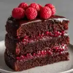 Raspberry Chocolate Ganache Cake Recipe