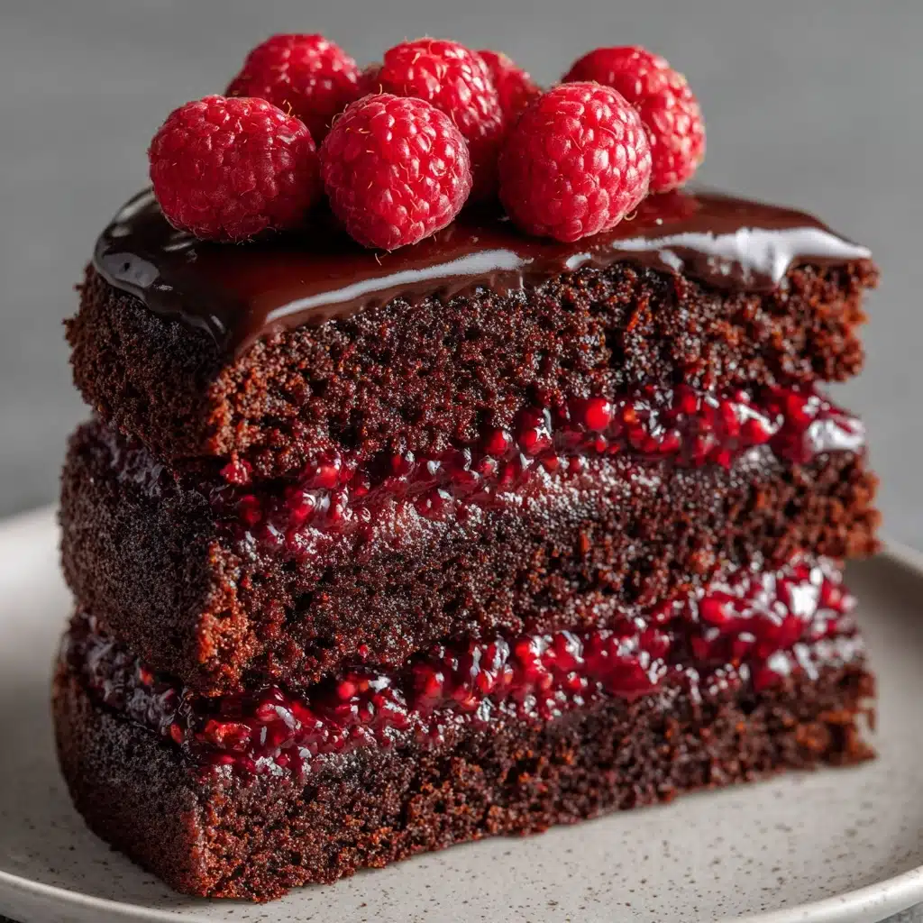 Raspberry Chocolate Ganache Cake Recipe