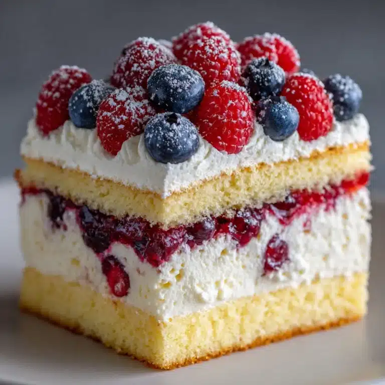 No-Bake Victoria Sponge Mousse Slice Recipe