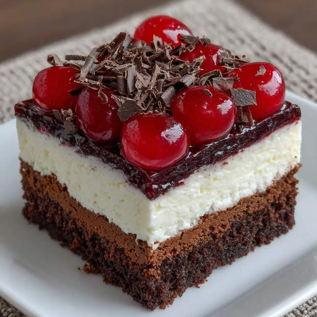 No-Bake Black Forest Slice Recipe - Recipe Image