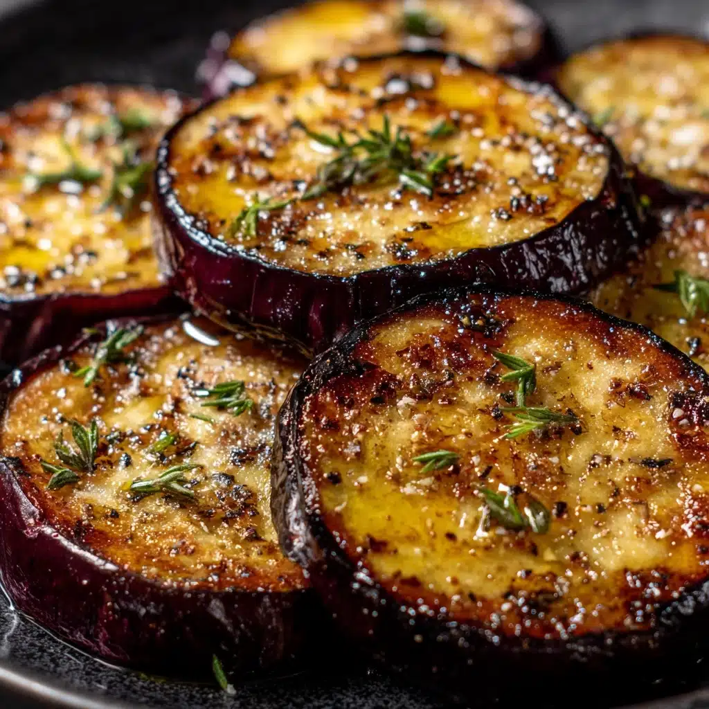 Lemon Garlic Roasted Eggplant Recipe