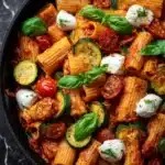 Rigatoni with Sausage, Tomatoes, and Zucchini Recipe