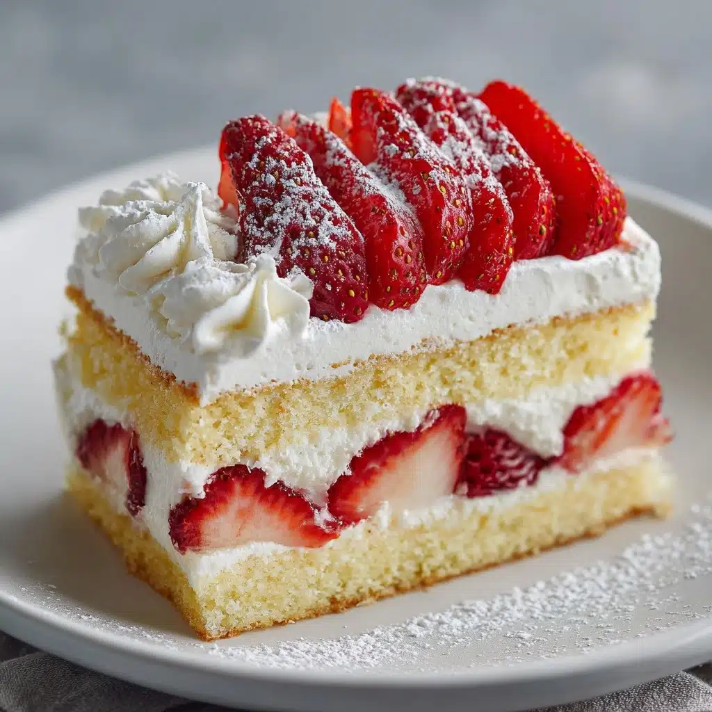 Japanese Strawberry Sponge Cake (Strawberry Shortcake) Recipe - Recipe Image