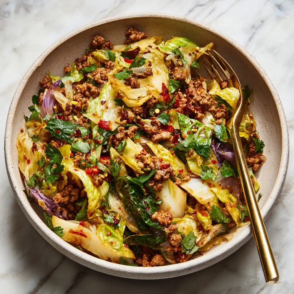 Ground Beef and Cabbage Skillet Recipe - Recipe Image