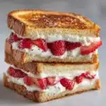 Fried Strawberry Cheesecake Sandwiches Recipe