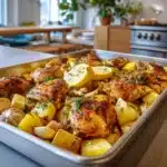 One Pan Greek Lemon Chicken and Potatoes Recipe