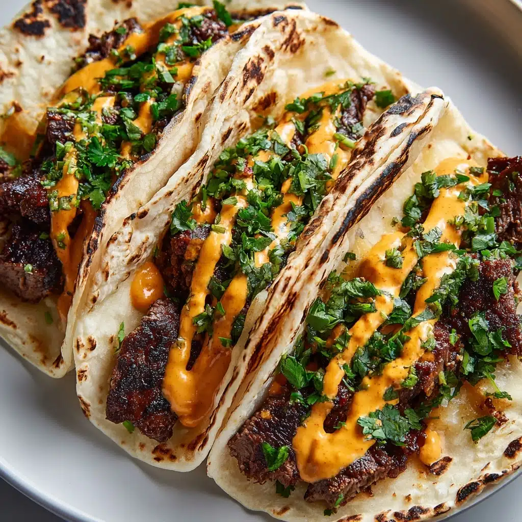 Garlic Butter BBQ Beef Tacos Recipe - Recipe Image