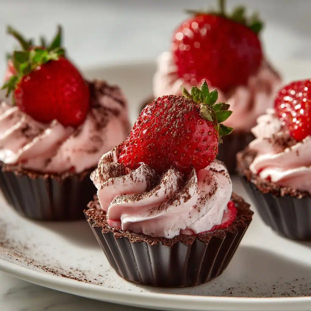 Chocolate Cheesecake Stuffed Strawberries Recipe - Recipe Image