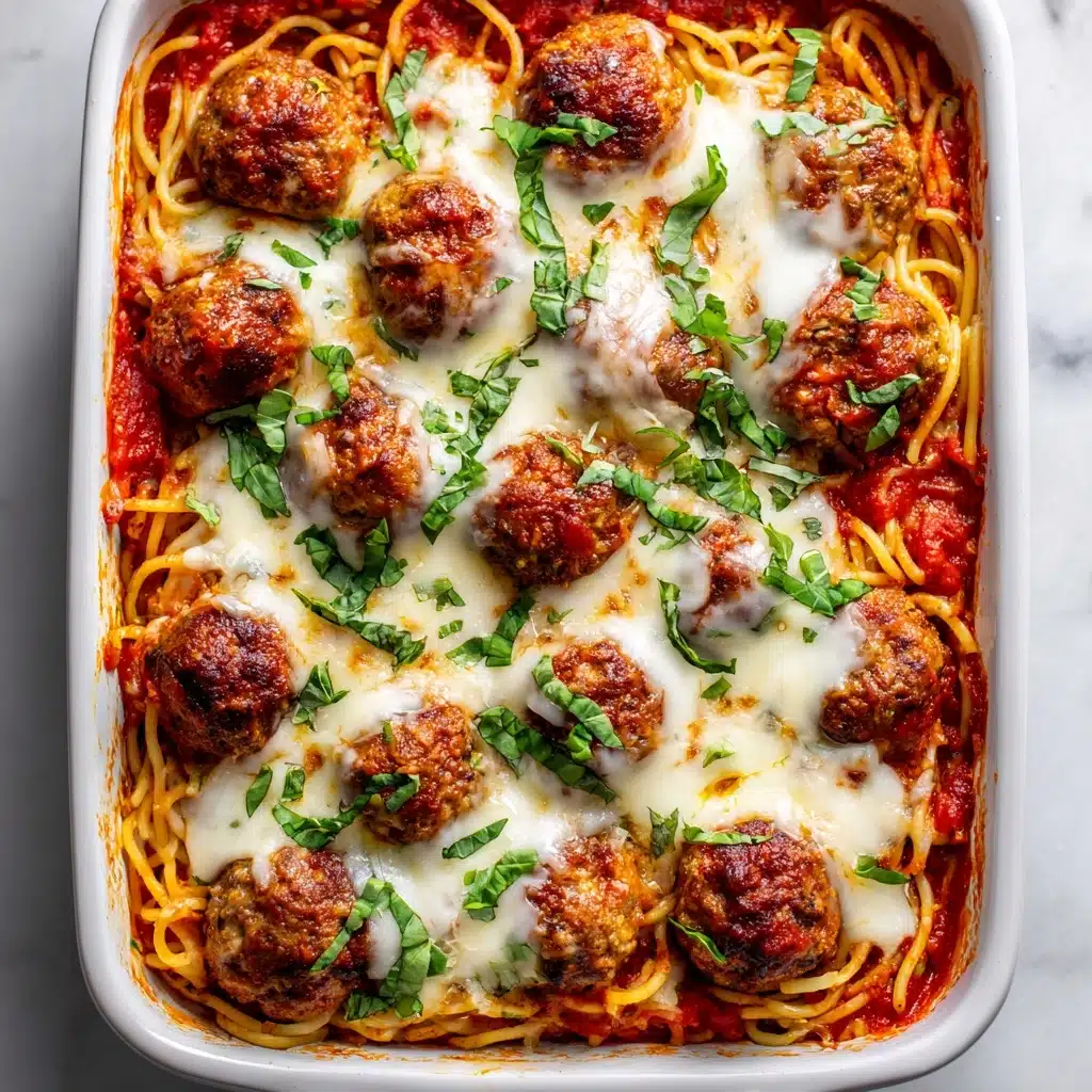 Baked Spaghetti and Meatballs Recipe - Recipe Image