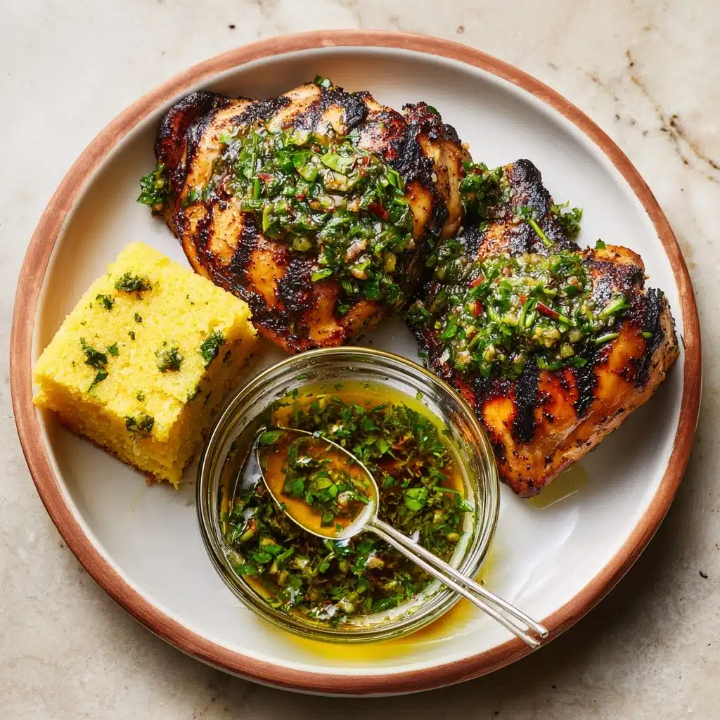 Grilled Chicken Thighs with Chimichurri Recipe - Recipe Image