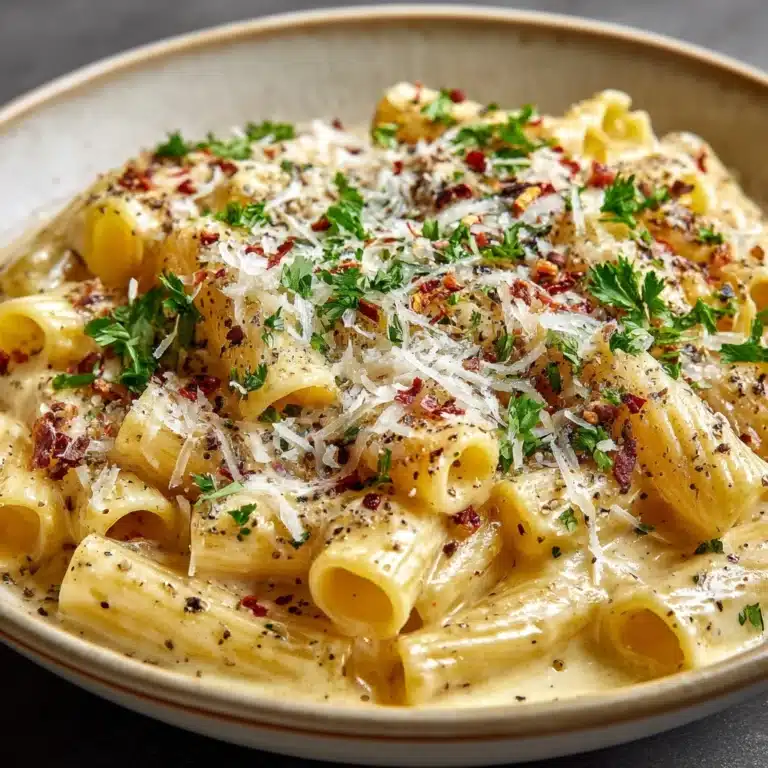 Creamy Garlic Penne Pasta Recipe