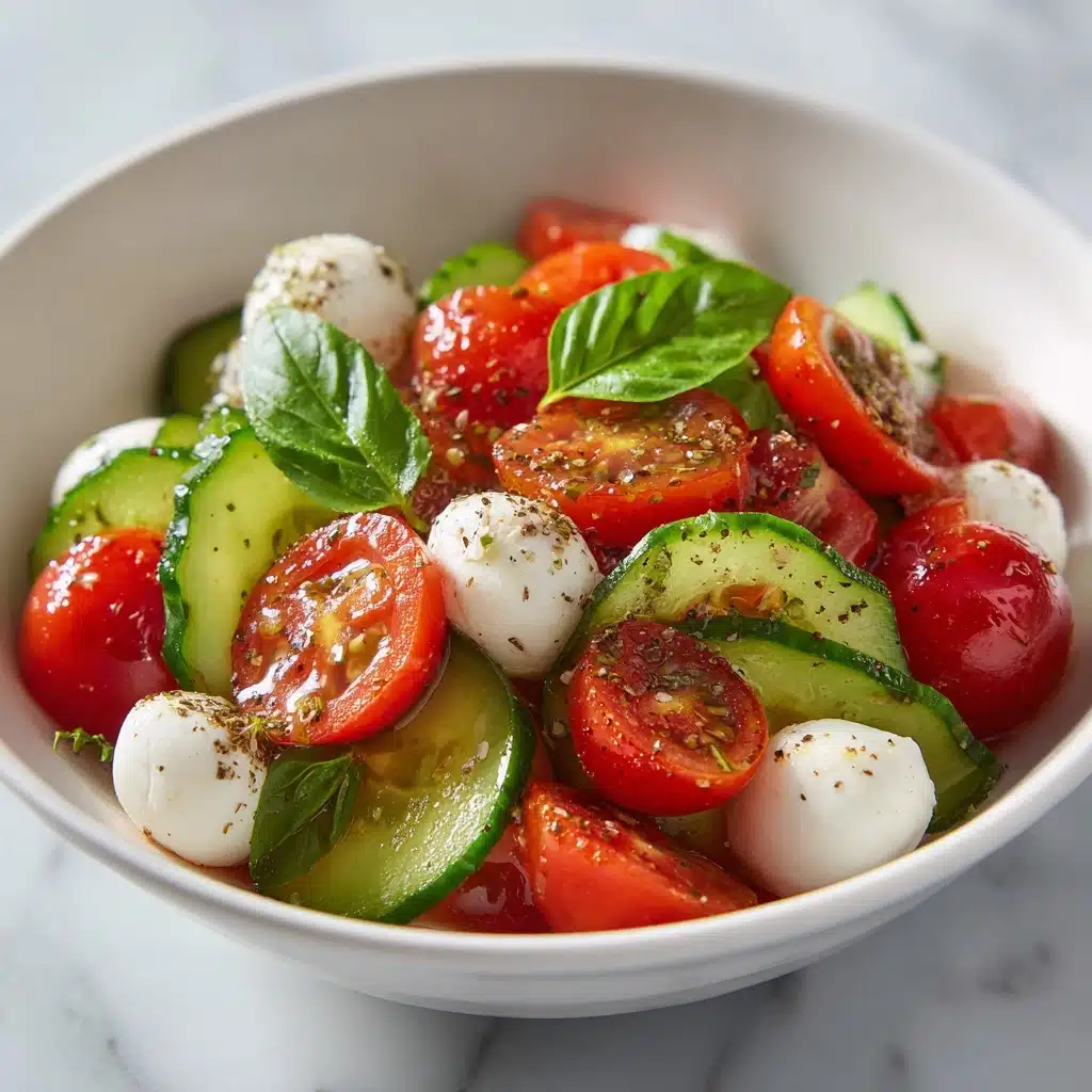 Cucumber Caprese Salad Recipe - Recipe Image