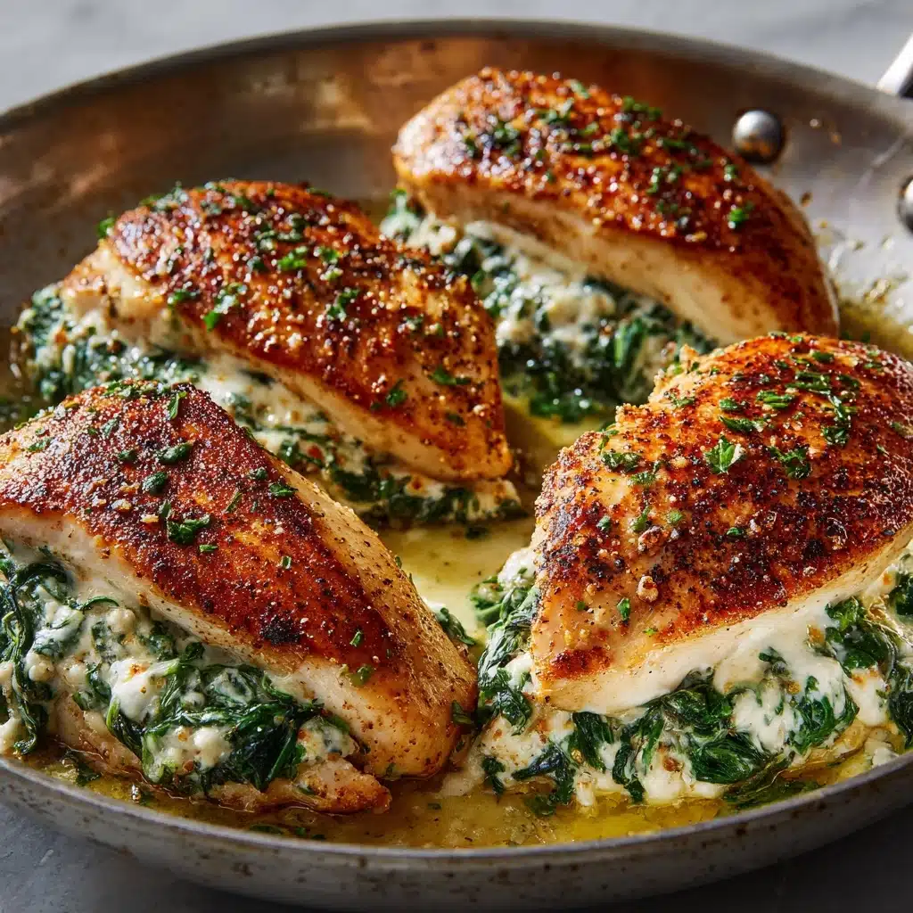 Spinach Artichoke Stuffed Chicken Breast Recipe - Recipe Image