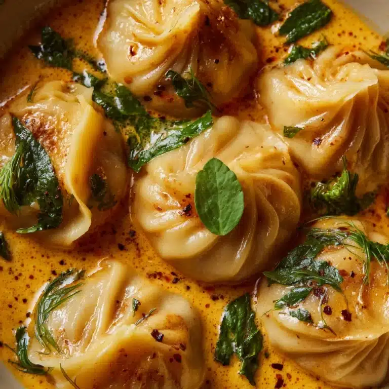 Soup Dumplings in Thai Red Curry Sauce Recipe