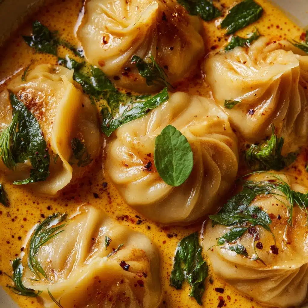 Soup Dumplings in Thai Red Curry Sauce Recipe - Recipe Image