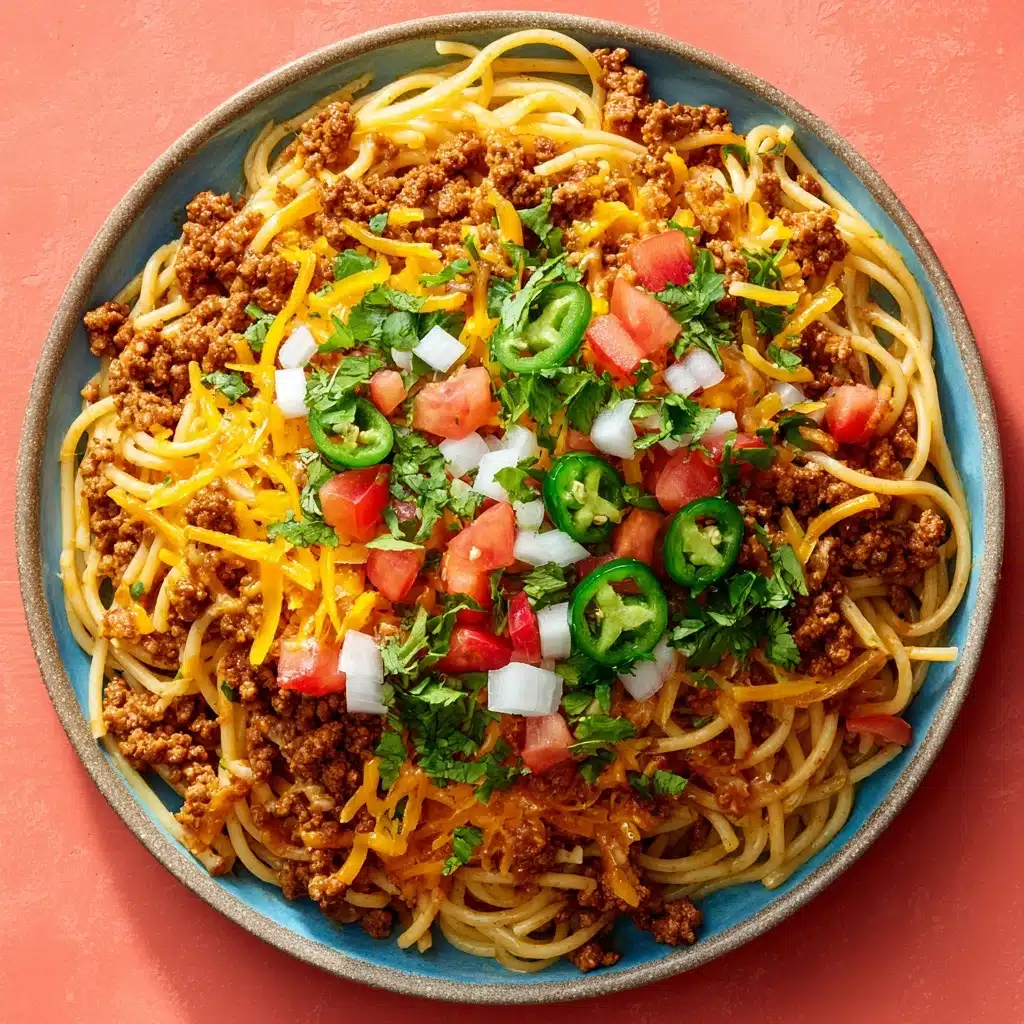 The Best Taco Spaghetti Recipe - Recipe Image