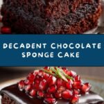Chocolate Sponge with Pomegranate Ganache Recipe