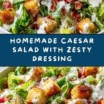 Caesar Salad with Homemade Dressing Recipe