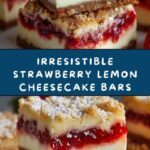 Strawberry Lemon Cheesecake Bars Recipe