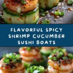 Spicy Shrimp Cucumber Sushi Boats Recipe