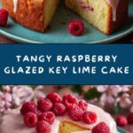Raspberry Glazed Key Lime Cake Recipe