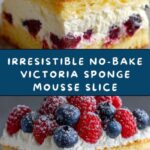 No-Bake Victoria Sponge Mousse Slice Recipe