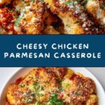 Chicken Parmesan Casserole Baked with Penne Pasta Recipe