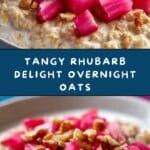 Creamy Rhubarb Overnight Oats Recipe