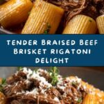 Slow Cooked Braised Beef Brisket Rigatoni with Tarragon Recipe