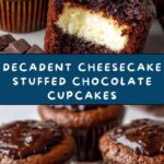 Cheesecake Stuffed Chocolate Cupcakes Recipe