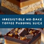 No-Bake Toffee Pudding Slice Recipe