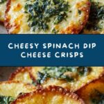 Spinach Dip Cheese Crisps Recipe