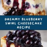 Blueberry Swirl Cheesecake with Silky Topping Recipe