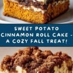 Sweet Potato Cinnamon Roll Cake Recipe