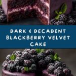 Blackberry Velvet Gothic Cake Recipe